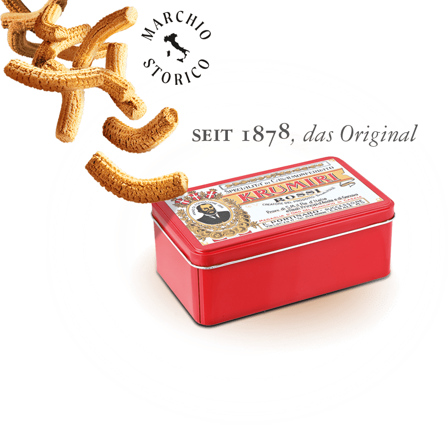 Krumiri Rossi Traditionsgebäck (300g Dose) - Piemons Weinkost